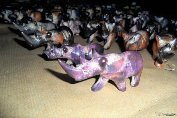 Escultura de animais em Pedra de sabão Arte Africa