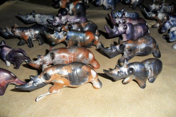Escultura de animais em Pedra de sabão Arte Africa