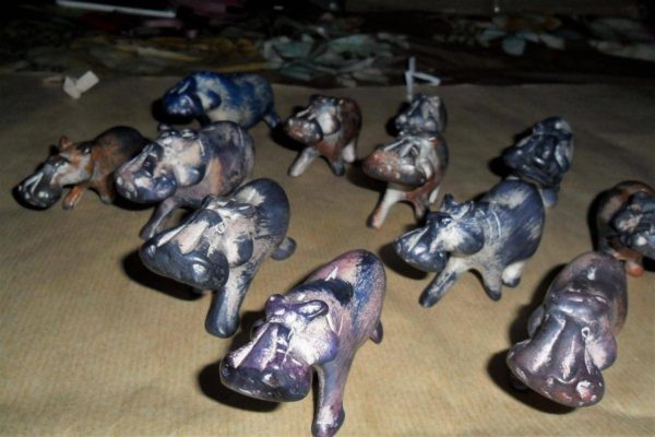 Escultura de animais em Pedra de sabão Arte Africa