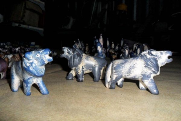Escultura de animais em Pedra de sabão Arte Africa