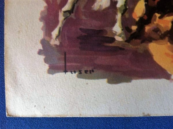 Tusen Aquarela 21 x 17 cm 1936 – Tauromaquia España