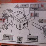 máquina alemã de projectar argamassas ou de elevar