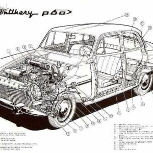 Simca Aronde Elysée P60, p/ restauro 1958a1964