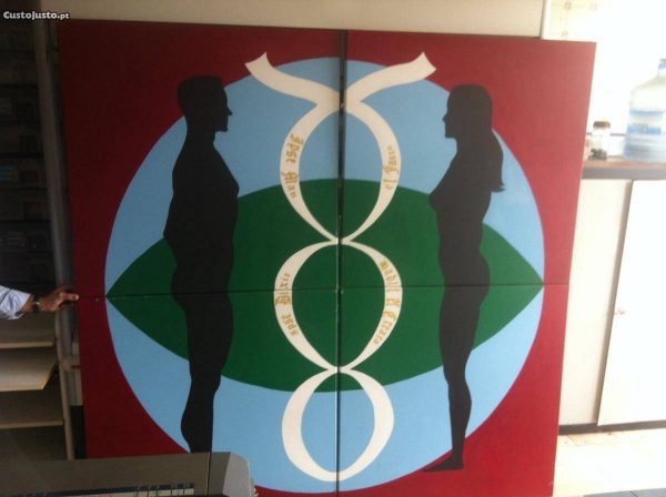 Painel de 4 Quadros (Pintura a Oleo)