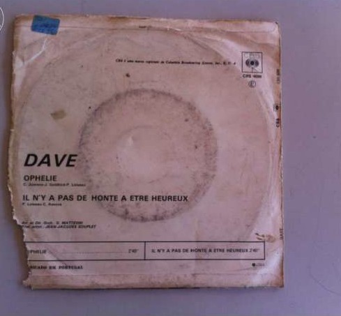 Dave ophelie Disco EM Vinil Single DE 45 rpm
