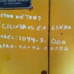 Motor GM Detroit Diesel 4-71n a 2 tempos modelo:1O44-7000 com radiador