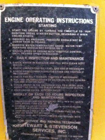 Motor GM Detroit Diesel 4-71n a 2 tempos modelo:1O44-7000 com radiador