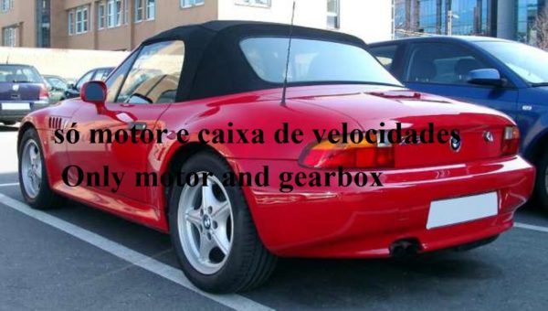 Motor e caixa de BMW Z3 de 4 cilindros