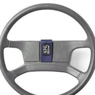 Centro De Volante (Logo-tipo) Azul Peugeot 505 8695.