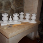 Candelabro de madeira - Suportes de velas