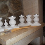 Candelabro de madeira