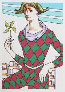 Homenagem a Picasso, serigrafia de Rogério de Freitas 191O-2001